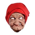 thumbnail image 2 of Máscara de cabeza de anciana, máscara de abuela para Halloween, disfraz para adultos, fiesta de vacaciones, espectáculos temáticos realistas, cubierta, 2 of 8