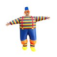 thumbnail image 1 of Disfraces de tamaño adulto, disfraz de payaso inflable, disfraces inflables, disfraz de payaso a rayas, tecnología de vanguardia, 1 of 12