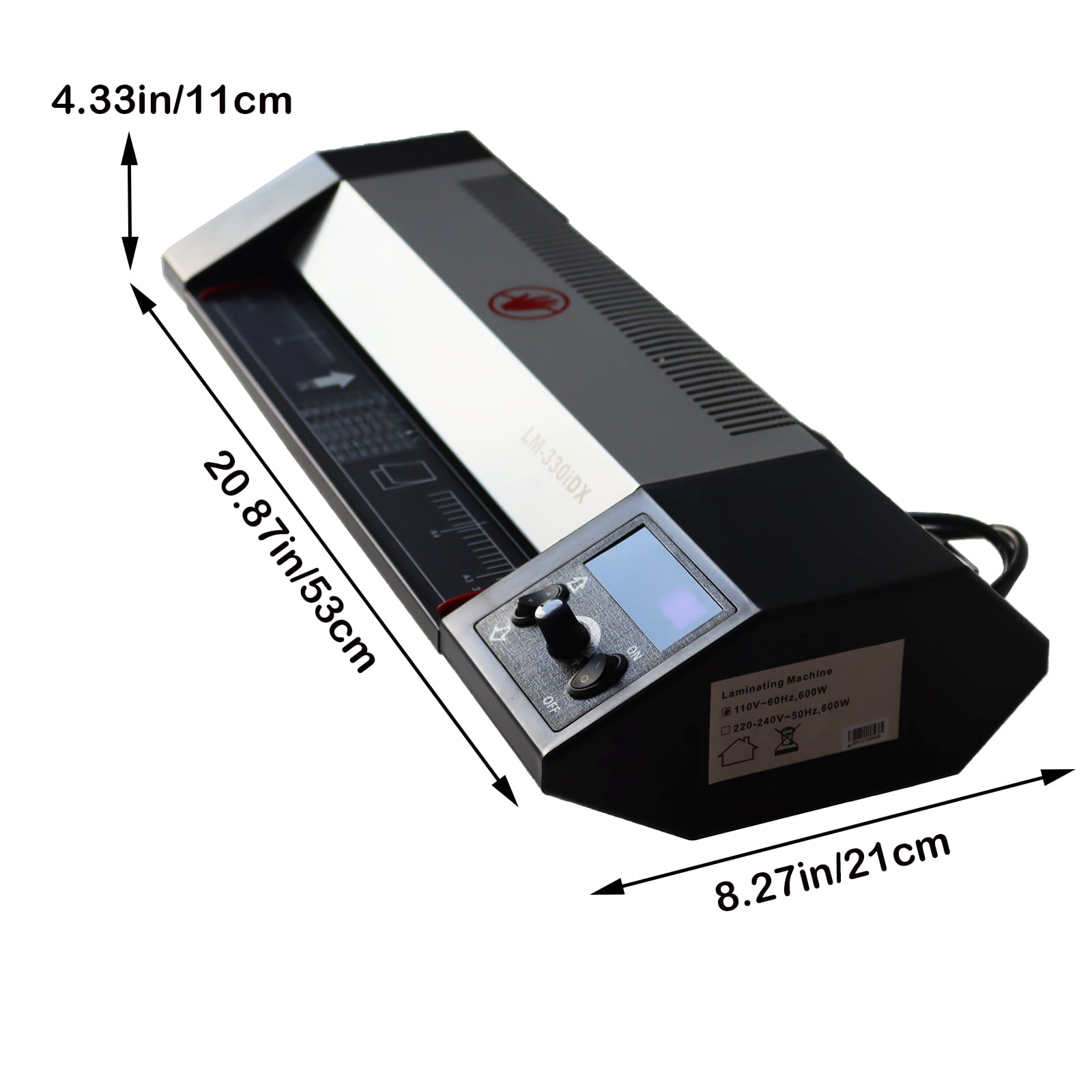 A3 Laminator Hot&Cold Laminating Machine 4 Roll Pouch Film Laminating Machine 13"