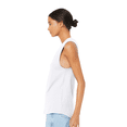 thumbnail image 3 of Bella + Canvas Women's Sleeveless Cotton Jersey Muscle Tank Top White Tee Pack of 6, S, 3 of 5