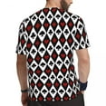 thumbnail image 4 of Poker Card Suits T Shirt Men Playing Cards Print Casual T Shirts Quick Dry Beach Hip Hop, 4 of 5