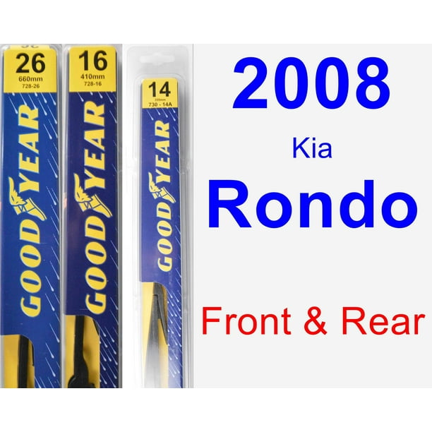 08 Kia Rondo Wiper Blade Set Kit Front Amp Rear 3 Blades Rear Walmart Com Walmart Com