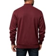 thumbnail image 4 of Men's Standard Full-Zip Fleece Mock Neck Midweight Sweatshirt with Pockets Fall Winter Spring Jacket, 4 of 6