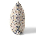 thumbnail image 2 of 26" Navy White Filigree Indoor Outdoor Zip Throw Pillow, 2 of 3