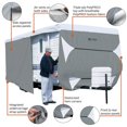 thumbnail image 4 of Classic Accessories Travel Trailer Cover 80-355-203101-RT PolyPRO 3; For Receiver Hitch Trailer; All Weather Protection; Gray; 1 Ply Ripstop Woven Polyester; With Storage Bag; With Click-Close Straps, 4 of 8