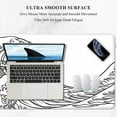 thumbnail image 3 of Large Mouse Pad, XXL Gaming Mousepad, Desk Mat for Desktop, Thick Rubber, Big & Long Size, Stitched Edges, Full Desk Pad for Laptop & Computer, Extended 35.4 x 15.7 in, White Great Wave, 3 of 6