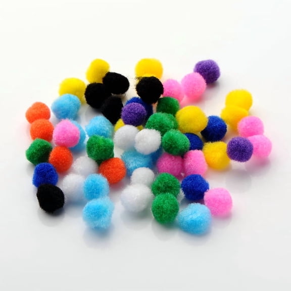 1 bag DIY Craft Pom Pom Yarn Pom Pom Balls Mixed color 15mm 1000pcs/bag