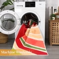 thumbnail image 5 of Hasoo 2' x 6' Hallway Runner Rug Colorful Washable Rug Sun Print Modern Boho Runner Rug for Room Laundry Room, Red/Green, 5 of 5