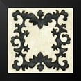 thumbnail image 2 of Zarris, Chariklia 20x20 Black Modern Framed Museum Art Print Titled - Petite Suzani III, 2 of 5