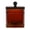 AMBER GLASS BLACK LID, variant on Clear Glass Silver/Chrome 2PACK Makeup Organizer Canister