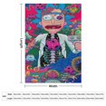 thumbnail image 3 of Manta de franela suave y acogedora de Rick y Morty para niños y niñas, mantas de vellón cálidas de lujo para sofá, cama, camping, viajes, 40 x 30 pulgadas, 3 of 8