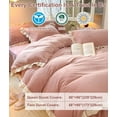 thumbnail image 6 of TOPCHANCES Duvet Cover Set, Soft Velvet Bedding Set with One Pillowcase for Twin Size Bed, 67*89 inch (Pink), 6 of 7