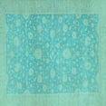 thumbnail image 1 of Ahgly Company Indoor Square Oriental Light Blue Traditional Area Rugs, 7' Square, 1 of 4