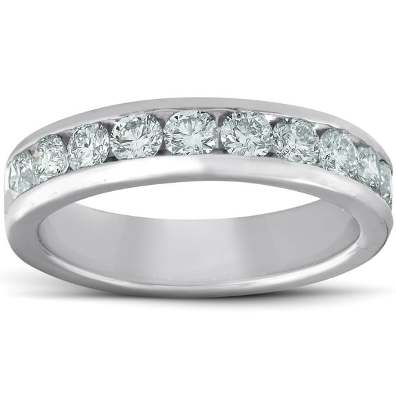 Pompeii Platinum 1ct Channel Set Diamond Wedding Ring (G/H,SI)