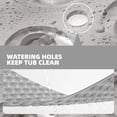 thumbnail image 3 of PABUBE Shower Mat for Bathtub, Quick Dry Bathtub Mat 16"x 39", Bath Mat for Tub with Powerful Suction Cup & Drain Holes , Soft On Feet, Non-Slip Machine Washable Tub Mat, Easy to Cut, Clear Black, 3 of 6