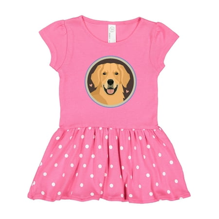 

Inktastic Golden Retriever Dog Gift Gift Toddler Girl Dress