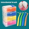 thumbnail image 2 of 20Pcs L Type Angled Interdental Brcomh Brcomh For Braces Micro Soft Brcomh For Dental Brackets Cleaning Short Handle Brcomhes, 2 of 6