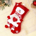 thumbnail image 4 of Knitted Christmas Stockings With Santa Claus And Snowman Designs Red Gift Bags Ideal For Christmas Tree Hanging Decoration, 4 of 6