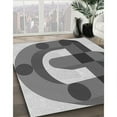 thumbnail image 2 of Ahgly Company Indoor Rectangle Patterned Silver Gray Area Rugs, 6' x 9', 2 of 6