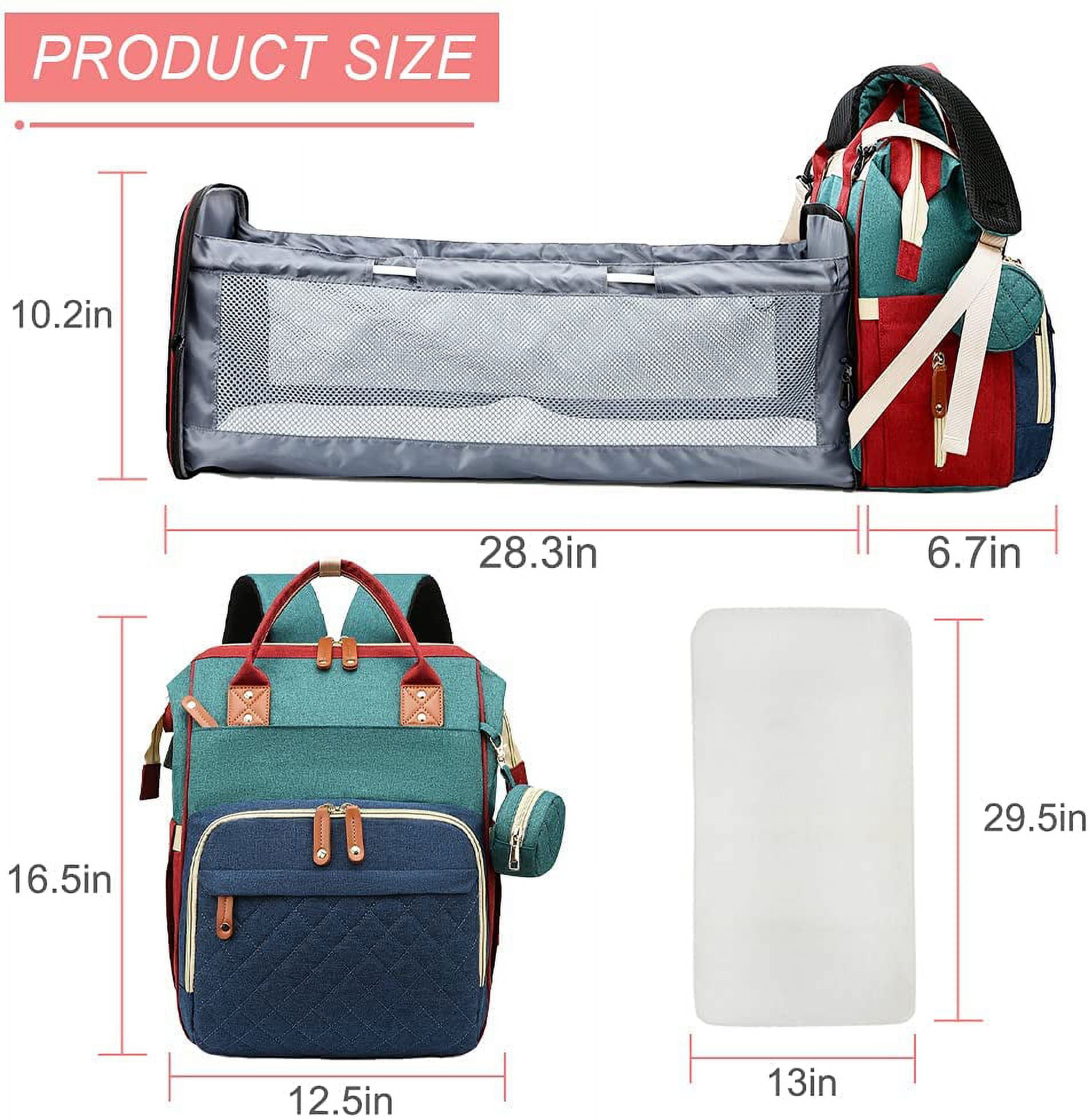 Kompoll Diaper Bag Backpack, Multifunction Waterproof Large Travel Changing  Travel Back Pack for Dad/Mom, Stuff Organizer Backpack with Changing