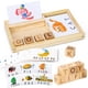 thumbnail image 1 of Tarjetas Didácticas Montessori TOY Life con Cubos de Letras de Madera, 1 of 6