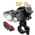 thumbnail image 4 of Bike Headlight Taillight Set USB Rechargeable Bicycle Headlight Taillight Battery Powered Flashlight Tail Lamp for Night Cycling, Type 3, 4 of 8