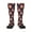 1 Black, variant on American Football and Fire Flames Thigh High Socks Extra Long Stretchy Sock Women Over Knee High Opaque Stocking Daily Wear