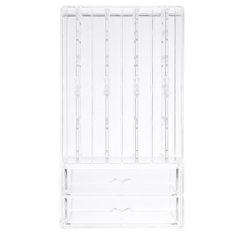 Acrylic Jewelry Box Organizer Earring Storage Case with 4 Vertical Drawer &  2 Jewelry Storage Drawer for Ring, Necklace & Bracelet (176 Grooves & 160  Holes) - …