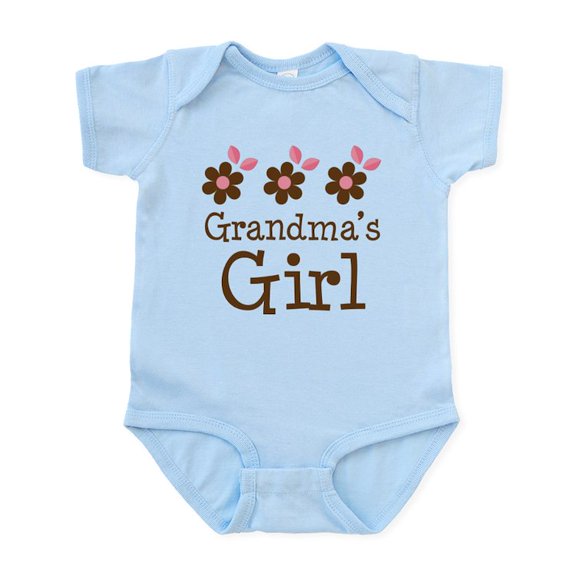 CafePress - Grandma's Girl Daisies Infant Bodysuit - Baby Light Bodysuit, Size Newborn - 24 Months