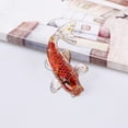 thumbnail image 4 of Statue de Poisson Rouge Faite à la Main Ornement de Bureau Naturel Élégant Artisanal Idée Unique, 4 of 8