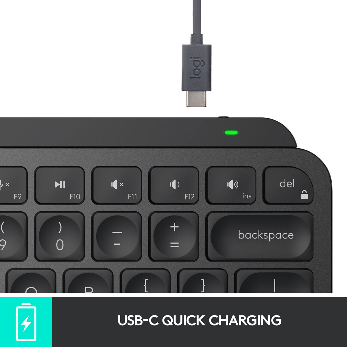 Logitech MX Keys Mini Wireless Keyboard, Black photo 2