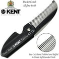 thumbnail image 4 of Kent 87T Handmade Folding Pocket Comb for Men, Fine Tooth Hair Comb Straightener for Everyday Grooming Styling Hair, Beard or Mustache, Use Dry or with Balms, Saw Cut Hand Polished, Made in England, 4 of 24
