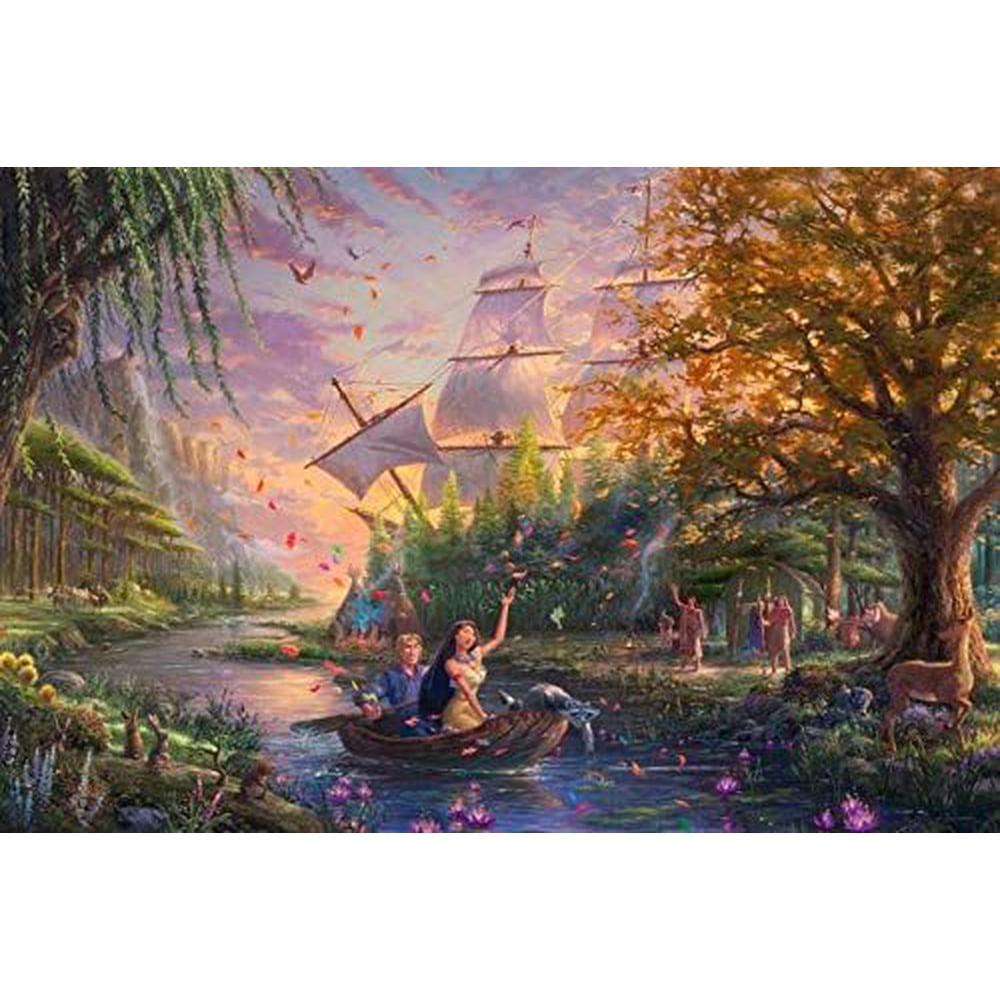 Ceaco Thomas Kinkade The Disney Collection Pocahontas 750 Piece 