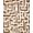 Brown Beige, Pattern 11, variant on ODIKA 8'x10' Washable Area Rug Non-Shedding, Easy Care, Abstract Contemporary Block Minimalist Brushstroke Watercolor for King Size Bedroom Under Bed, Master Suite
