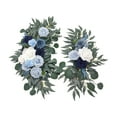 thumbnail image 3 of Kuntesetty 2 Pack Artificial Flowers for Wedding Arch, Floral Arrangement, Home Decor, Silk Blue, 3 of 9