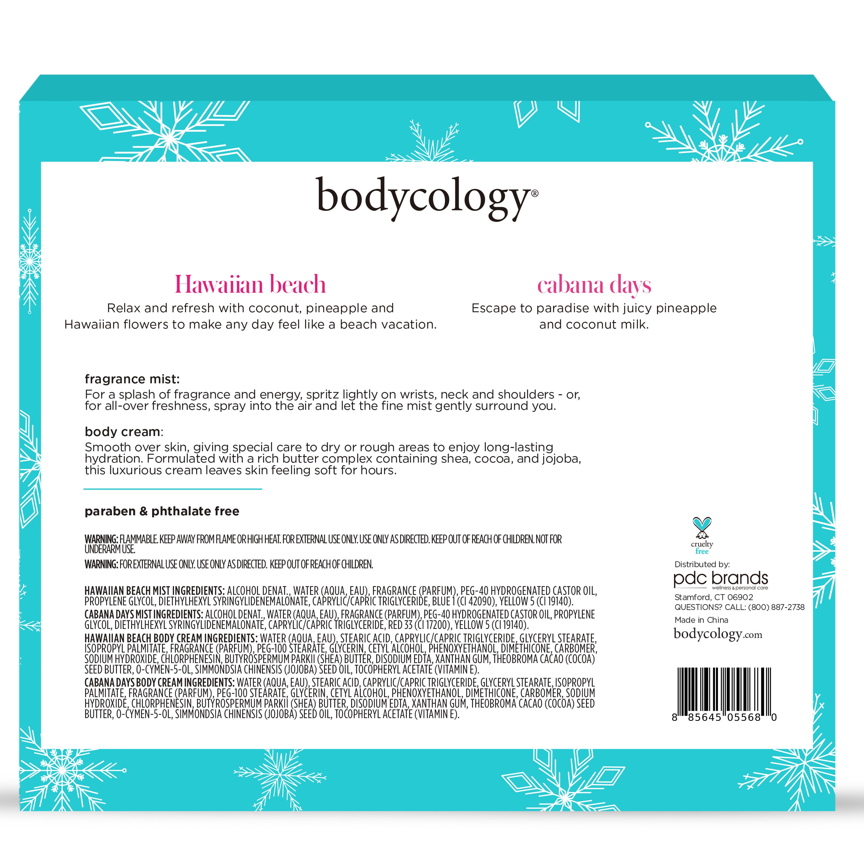 Bodycology Mix & Mingle Holiday Layering Gift Set, 4 Piece