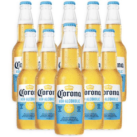 Corona Non-Alcoholic Malt Beverage - 12oz Bottle Mexican Import Brew, Low Carb (17.5g), Low Calorie (60) - Refreshing N/A Beer for Any Occasion