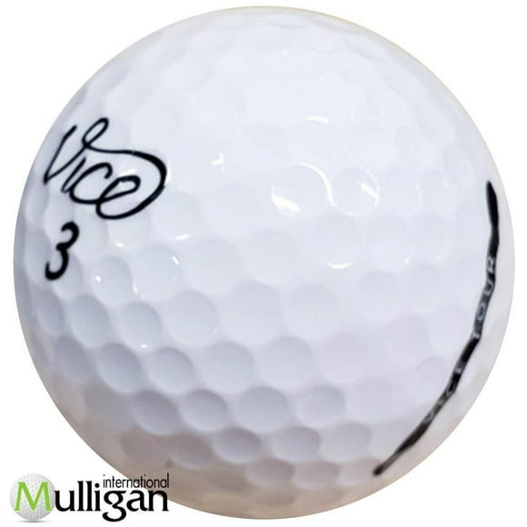 Mulligan - 36 balles de golf récupérées Vice Tour 5A, blanc