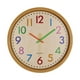thumbnail image 2 of Reloj de aprendizaje para niños - Relojes de pared para niños para dormitorios - Reloj de pared para niños - Reloj analógico silencioso para niños para el tiempo de enseñanza, para aulas escolares, 2 of 5