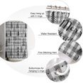 thumbnail image 5 of Polyester Fabric Christmas Tree Shower Curtain, Black and White Checkered Xmas Tree, Waterproof Bathtub Curtain Bathroom Decor Set with Hooks 72 x 72 Inches,, 5 of 6