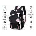 thumbnail image 2 of Mochila Kawaii Estilo Coreano Juvenil Moda Con Puerto Usb, 2 of 5