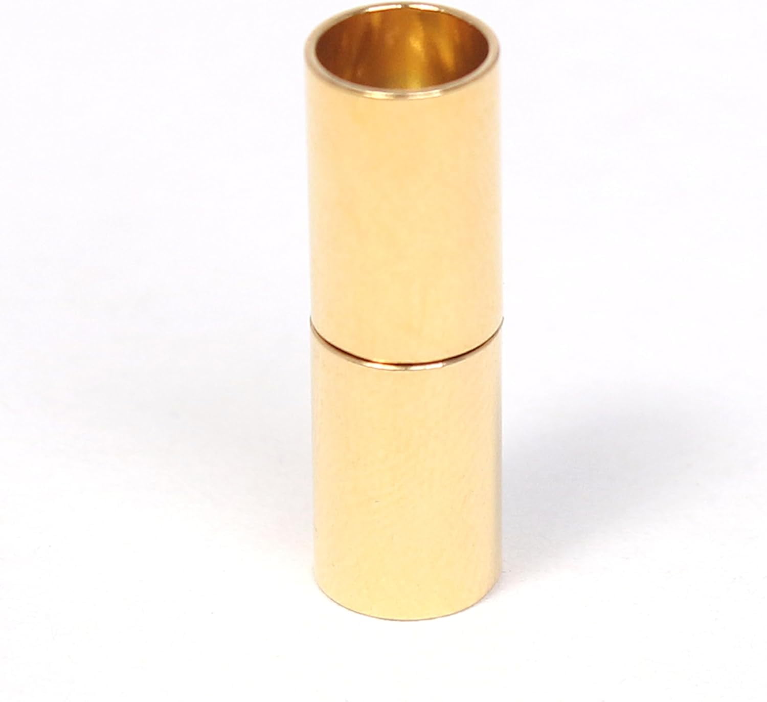 Beadaholique - Magnetic Clasp, Tube Cord Ends Fits 6.2mm Cord, 36 Set Bulk Pack, Gold Plated