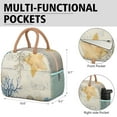 thumbnail image 6 of Lunch Bag Lunch Box for Women Reusable Insulated Lunch Bags,Water-Resistant Nautical Coastal Sea Life Marine Beach (2) Cooler Lunch Tote Bag, Large Capacity for Work Travel Picnic, 6 of 6
