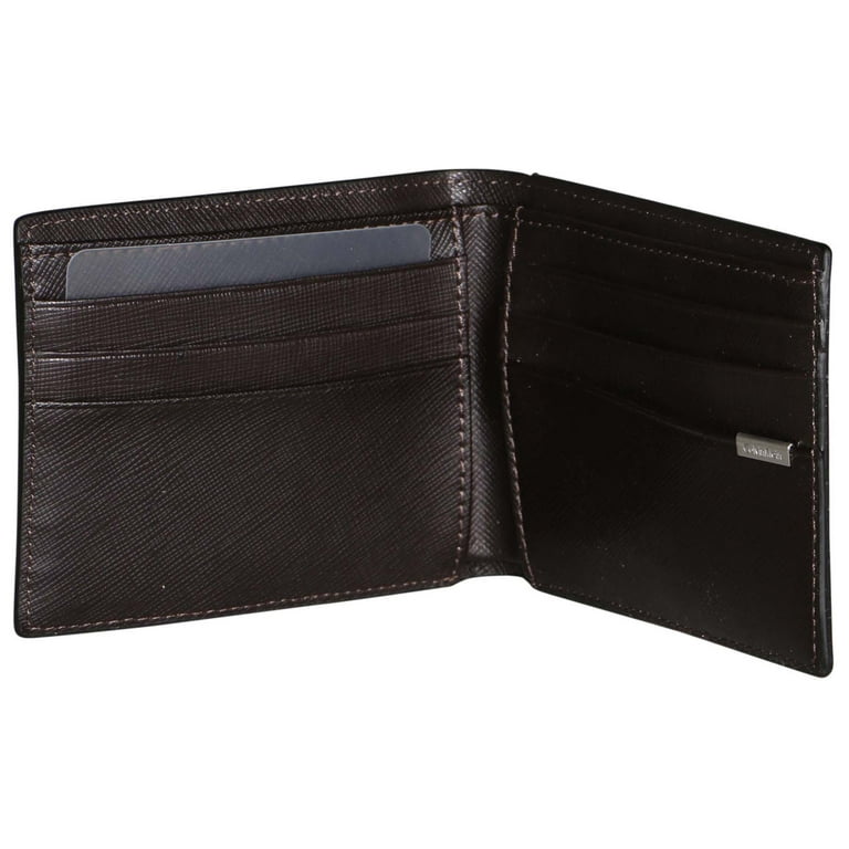 Calvin klein leather bookfold wallet sale and key fob set