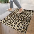 thumbnail image 4 of Brown and Black Leopard Print Door Rugs,Washable Non Slip Door Mats Indoor,Decorative Door Mats,Entry Mat Indoor for Entrance,Bedroom,Kitchen,Bathroom,17"x30", 4 of 6