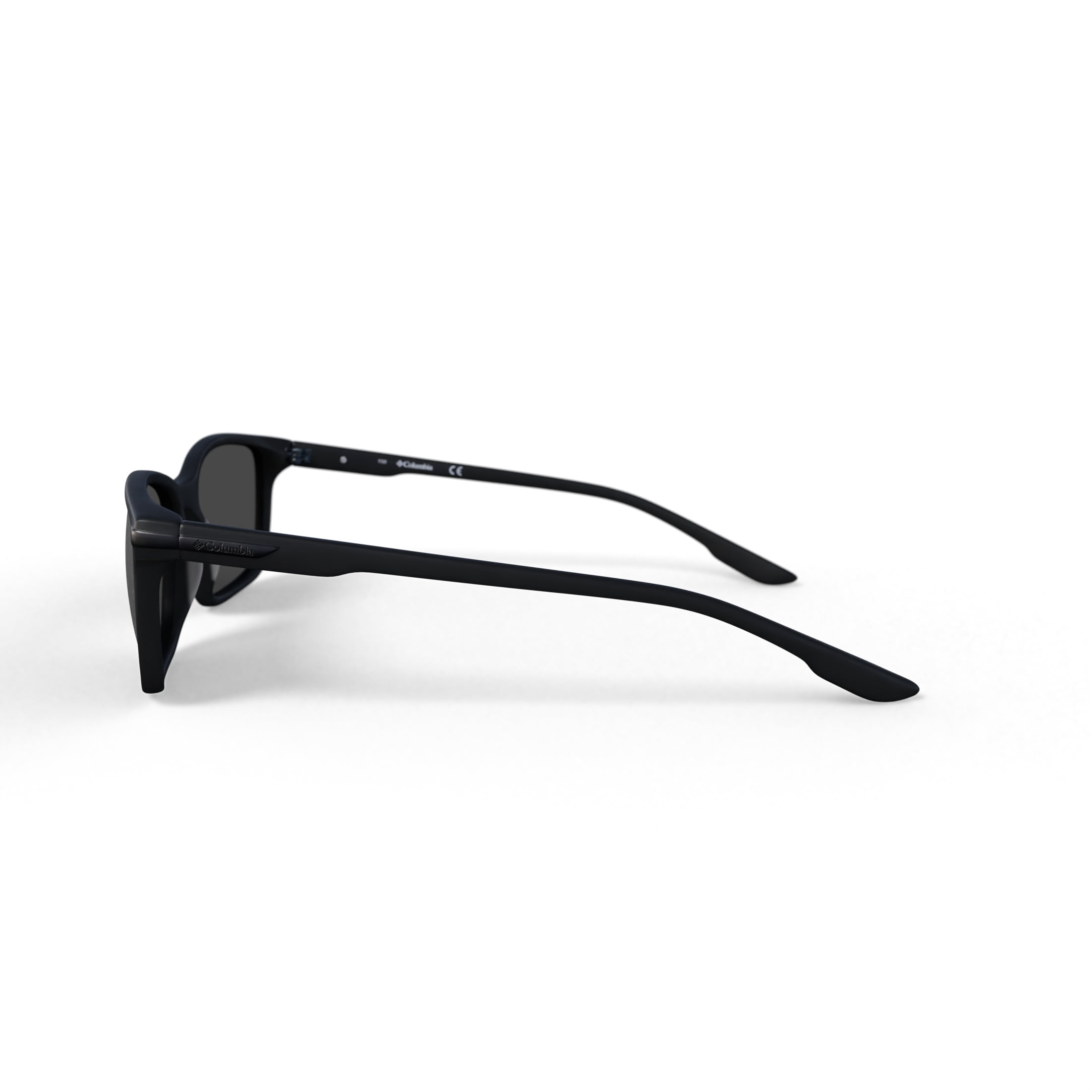 Columbia C548S Sunglasses with Case, Black, Square, Plastic, 56-18-150