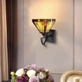 thumbnail image 2 of CHLOE Lighting INNES Mission-Style 1-Light Blackish Bronze Finish Wall Sconce 6" Shade, 2 of 8