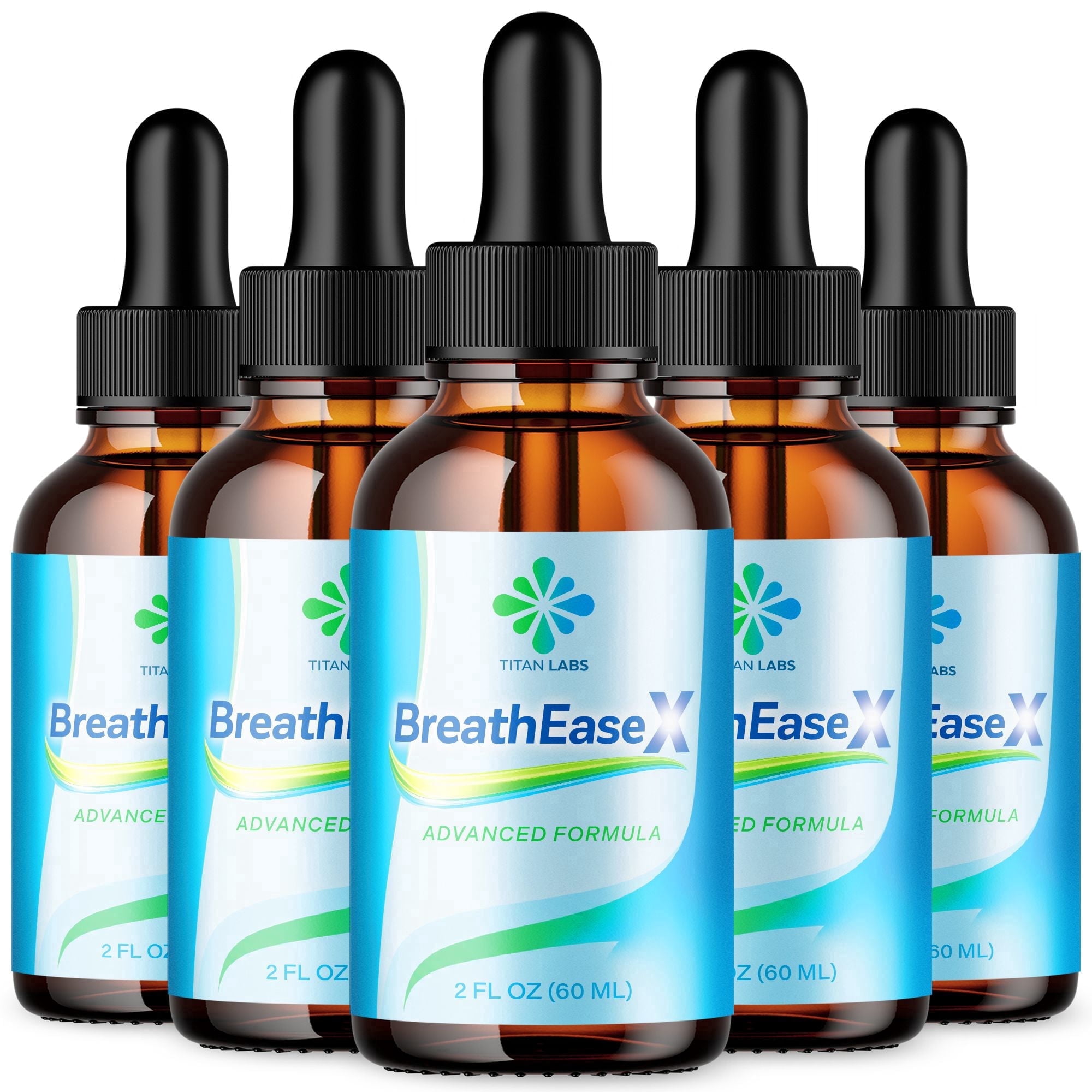 BreathEaseX Respiratory Blend Drops Advanced Formula Lung Support Breath Ease X 150 Servings