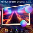 thumbnail image 2 of Extensor de pantalla para portátil Fagomfer 15.6" FHD 1080P IPS 86% NTSC, 2 of 7
