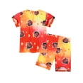 thumbnail image 2 of HWJAD Boys Cool Summer Outfits Set for Toddler Kids Short Sleeve Tee and Shorts 2 Pieces Little Boys Fire Truck Clothes, 2 of 11